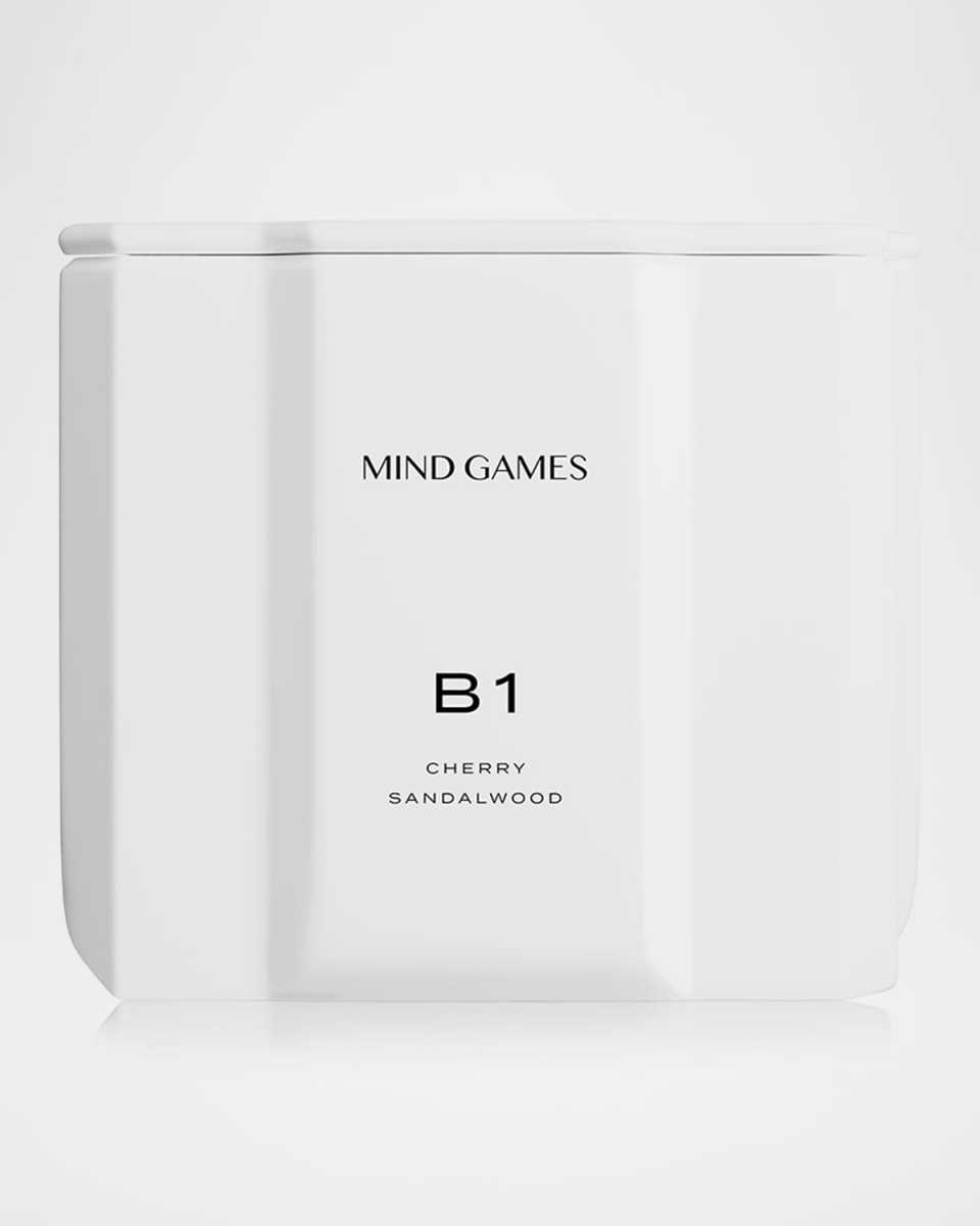 B1 White King Cherry Sandalwood Luxury Candle, 10 oz.